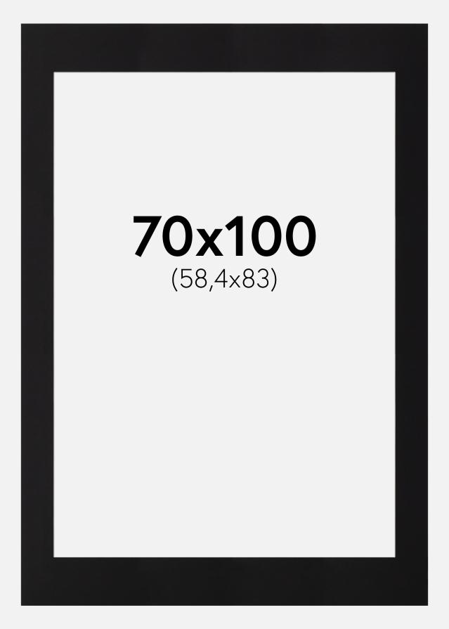 Passe-partout Canson Noir (noyau blanc) 70x100 cm (58,4x83)