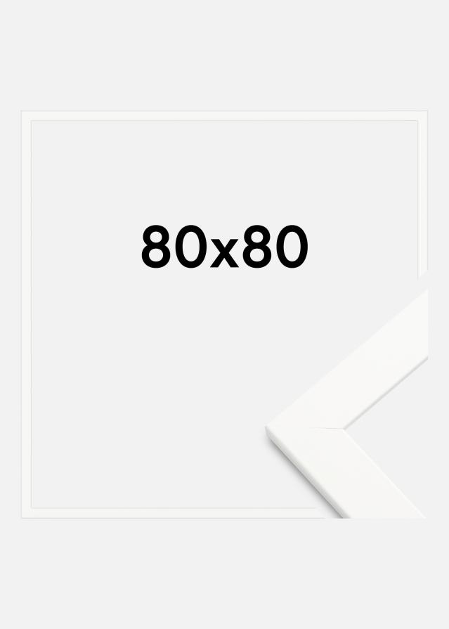 Cadre Trendline Verre Acrylique Blanc 80x80 cm