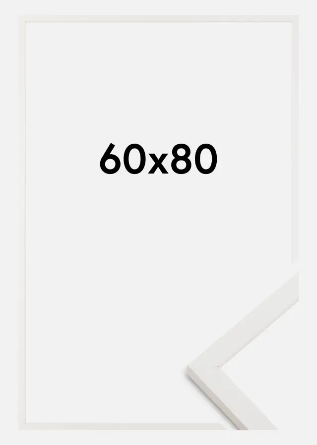 Cadre Trendy Verre Acrylique Blanc 60x80 cm