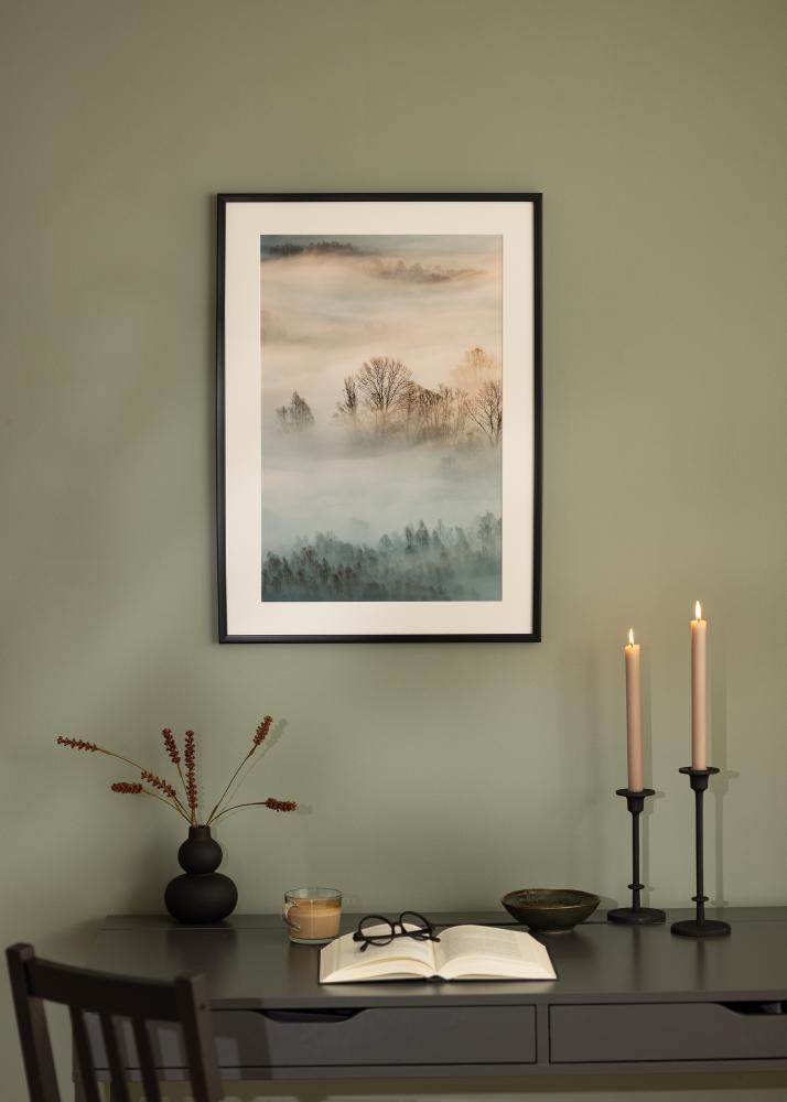 Cadre Budget Verre Acrylique Noir 50x70 cm