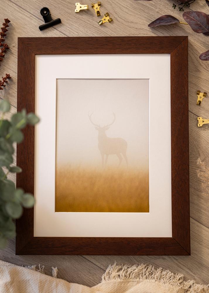 Cadre Juno Verre acrylique Teck 70x90 cm