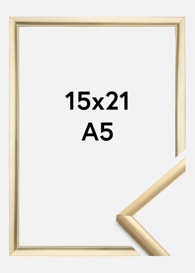 Cadre New Lifestyle Verre acrylique Or 15x21 cm (A5)