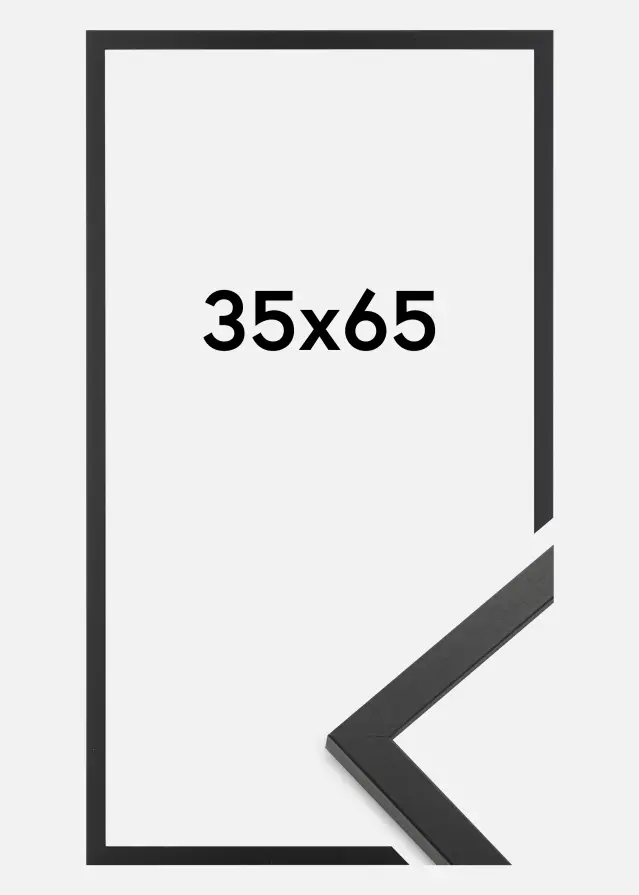 Cadre Trendy Verre Acrylique Noir 35x65 cm