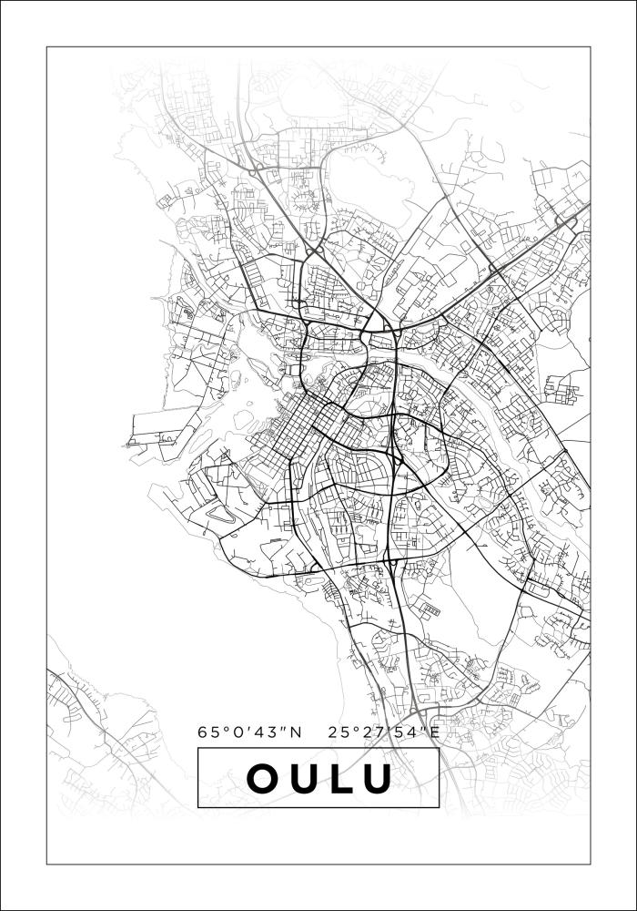 Map - Oulu - White