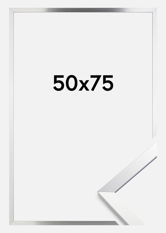 Cadre Trendy Verre Acrylique Argent 50x75 cm