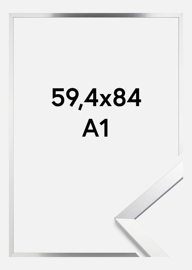 Cadre Trendy Verre Acrylique Argent 59,4x84,1 cm (A1)