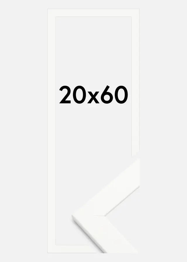 Cadre Trendline Verre acrylique Blanc 20x60 cm