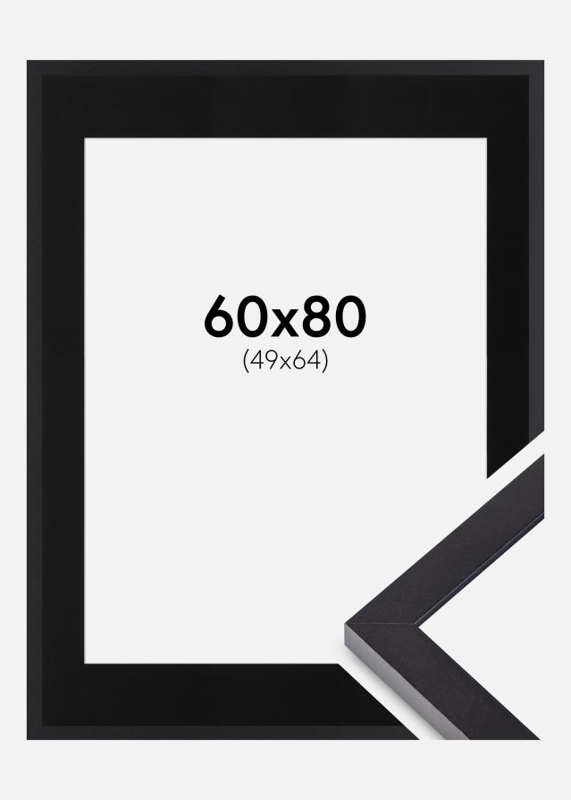 Cadre Selection Noir 60x80 cm - Passe-partout Noir 50x65 cm