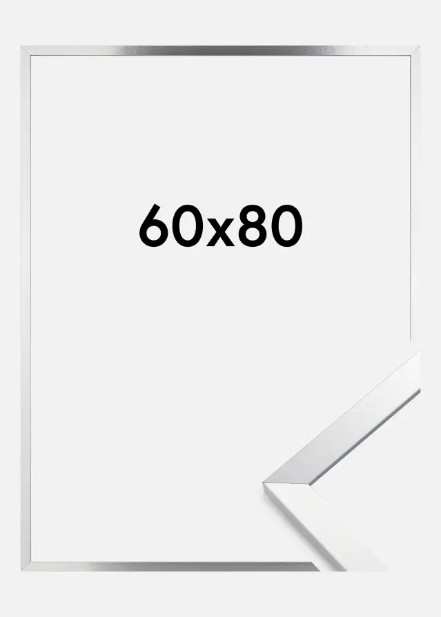 Cadre Trendy Verre Acrylique Argent 60x80 cm