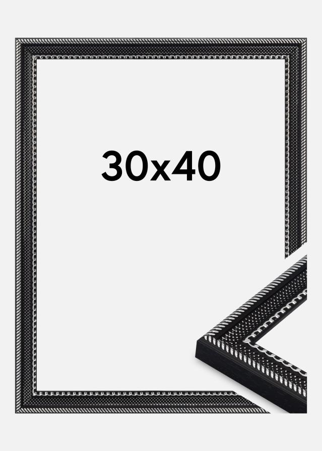 Cadre Trellis Verre Acrylique Noir 30x40 cm