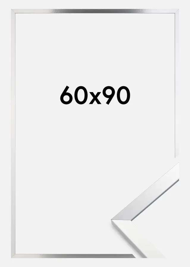 Cadre Trendy Verre Acrylique Argent 60x90 cm