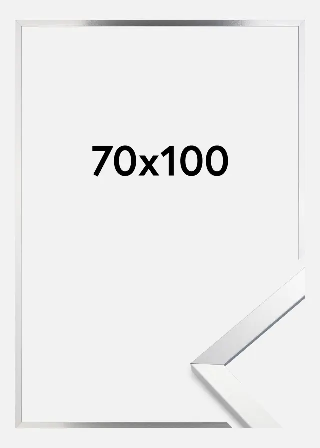 Cadre Trendy Verre Acrylique Argent 70x100 cm