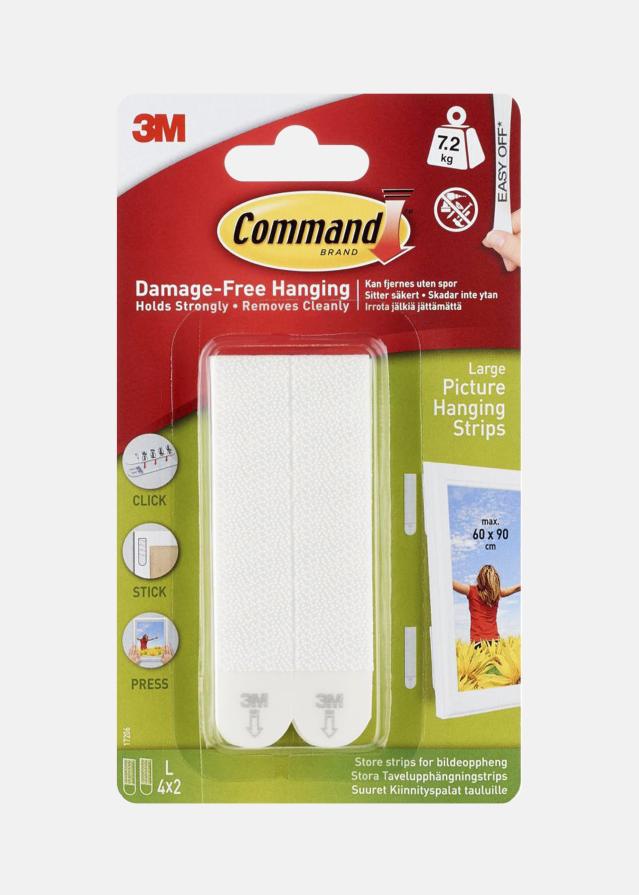 3M Command Large Fixation pour tableau Blanc - 7 kg