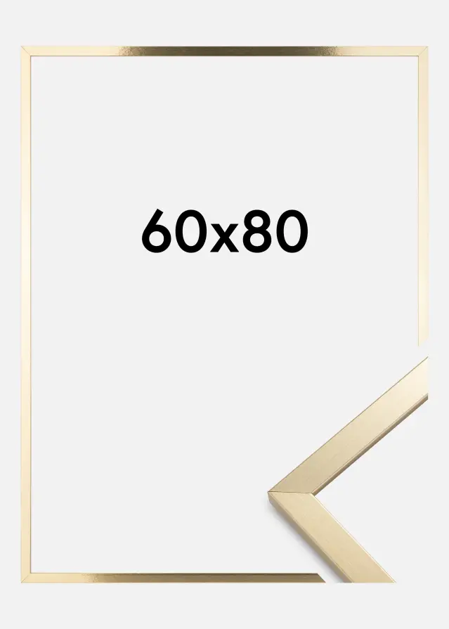 Cadre Trendy Verre Acrylique Or 60x80 cm