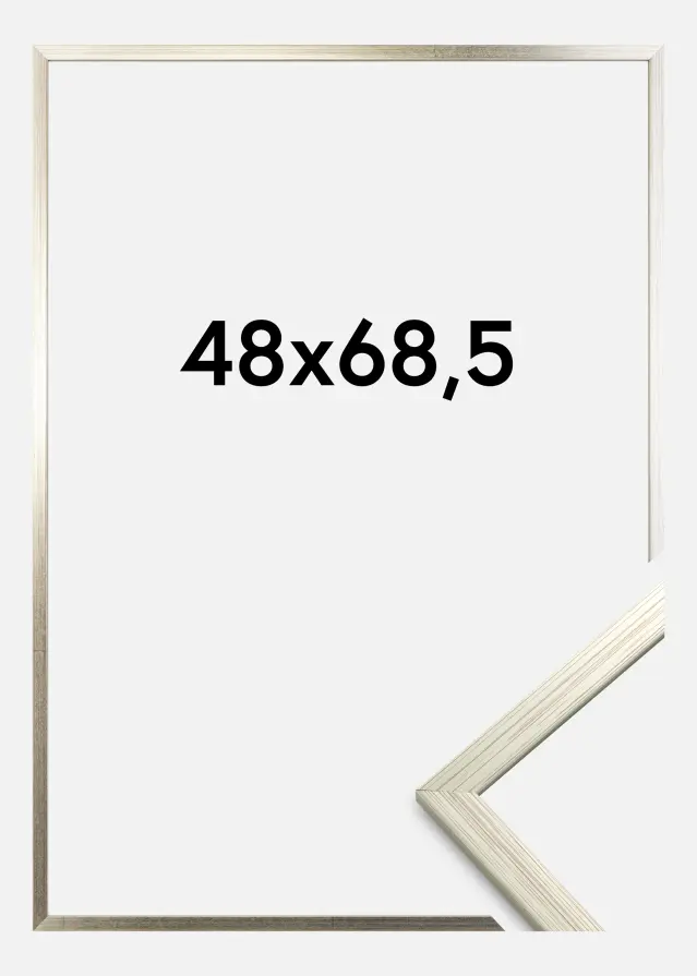 Cadre Edsbyn Verre Acrylique Argent 48x68,5 cm