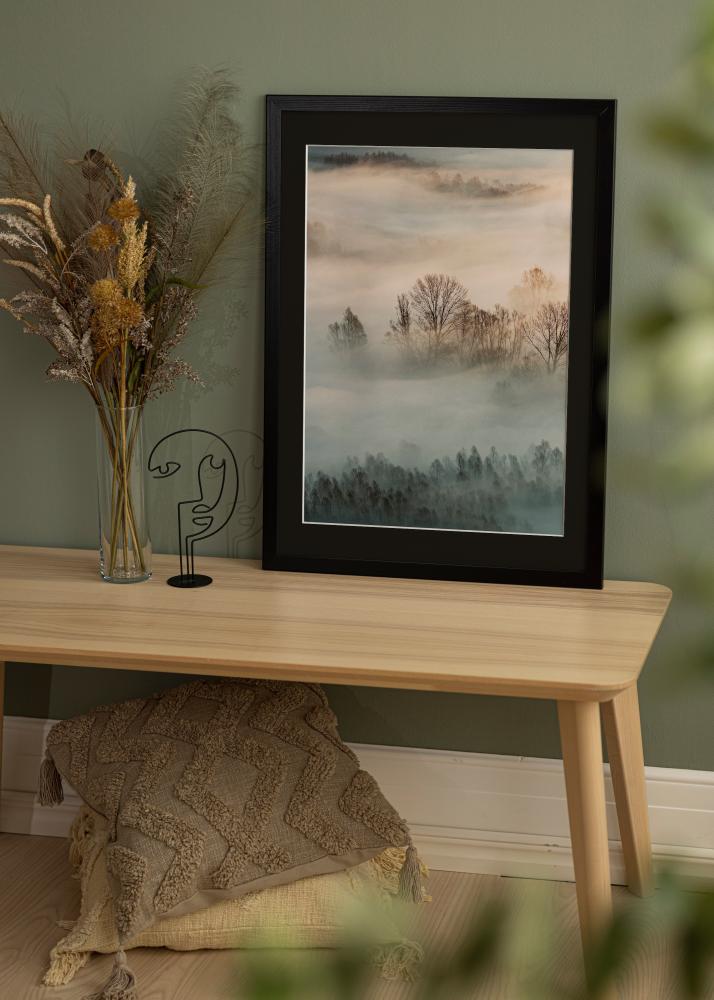 Cadre Trendline Noir 35x45 cm - Passe-partout Noir 24x34 cm