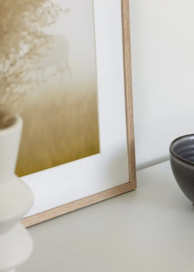 Cadre chêne étroit Acrylique 15x20 cm
