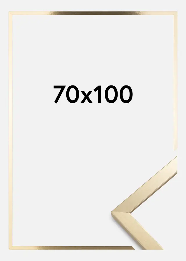 Cadre Trendy Verre Acrylique Or 70x100 cm