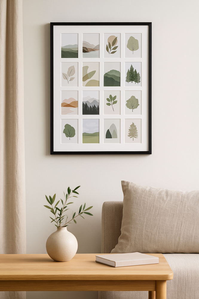 Black Wood - Collage 16 Images