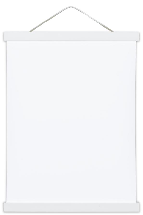 Support pour poster Blanc - 100 cm