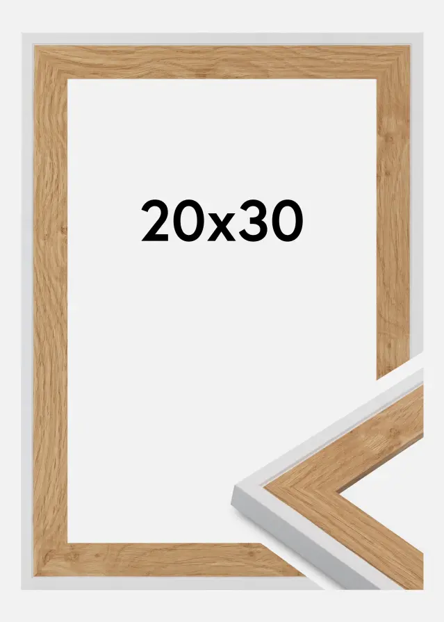 Cadre Clearline Verre Acrylique Blanc 20x30 cm
