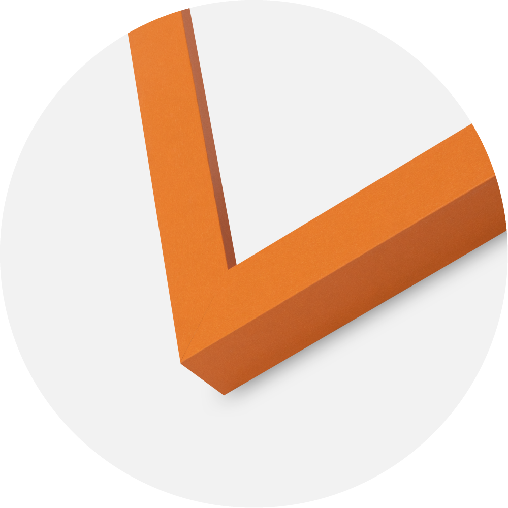 Cadre Selection Verre Acrylique Orange 40x50 cm