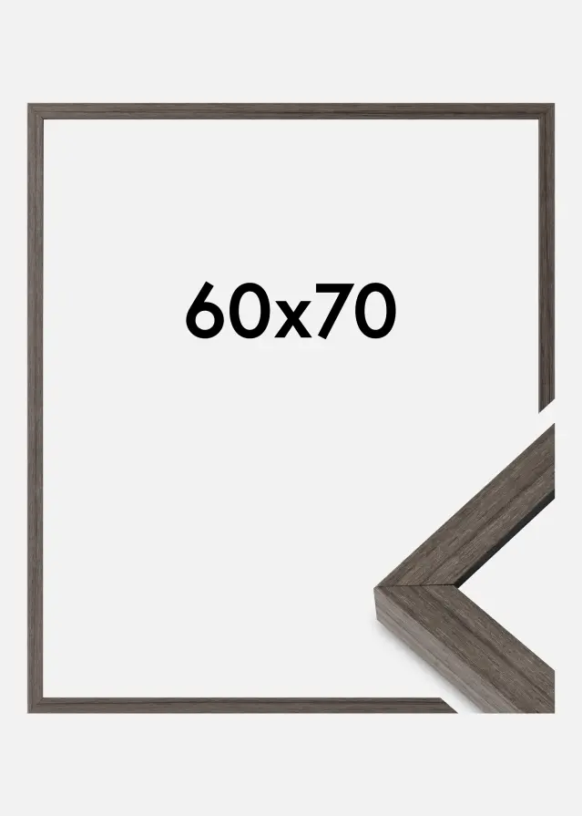 Cadre Hermes Verre acrylique Grey Oak 60x70 cm