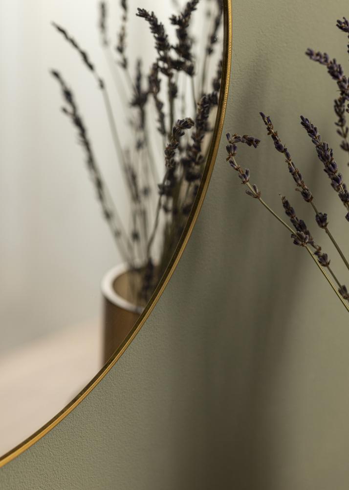 KAILA Round Mirror - Thin Brass diamètre 40 cm