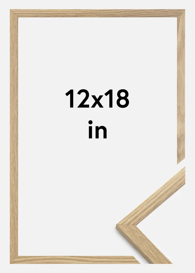 Cadre Trendy Verre Acrylique Chêne 12x18 inches (30,48x45,72 cm)