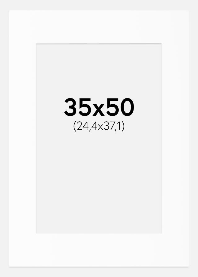 Passe-partout Canson Blanc (noyau blanc) 35x50 cm (24,4x37,1)