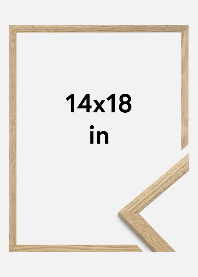 Cadre Trendy Verre Acrylique Chêne 14x18 inches (35,56x45,72 cm)