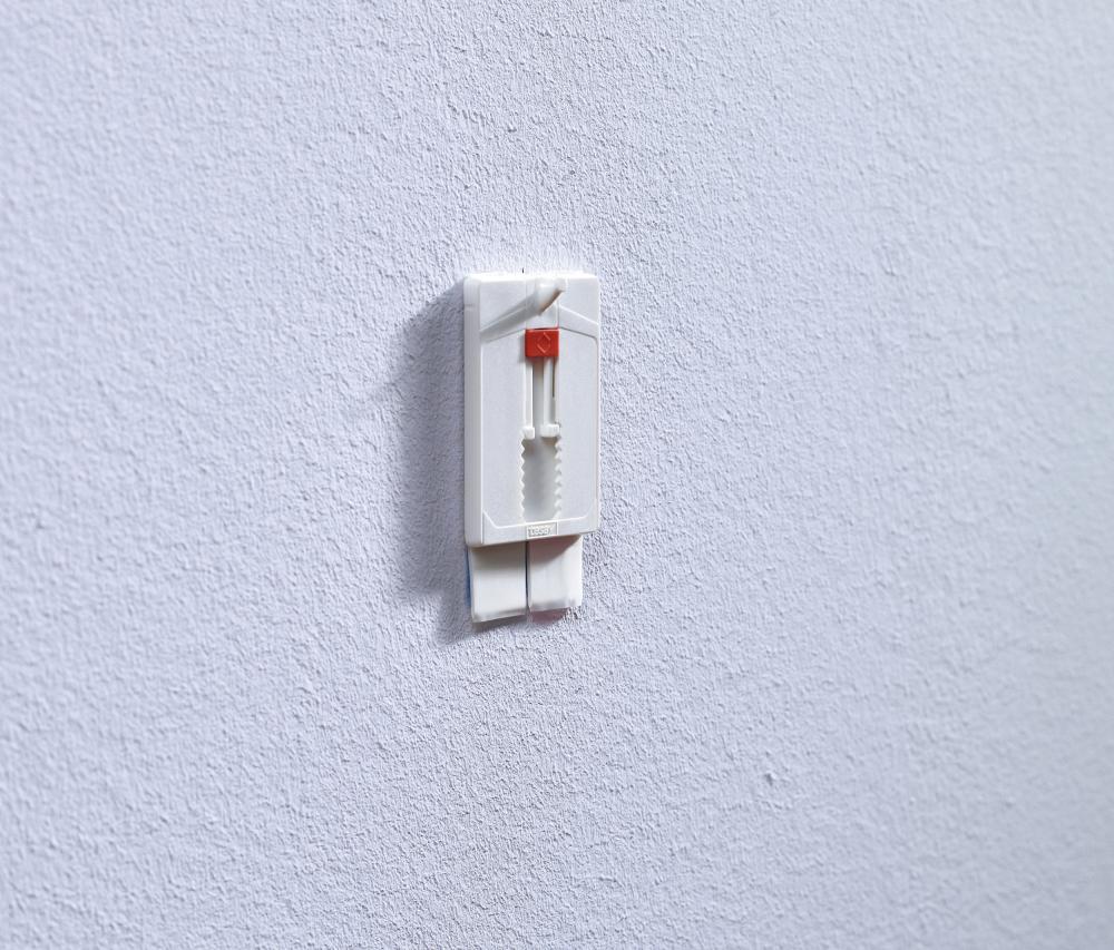 Tesa - Clou autocollant réglable pour tous types de murs (max 2x2kg)