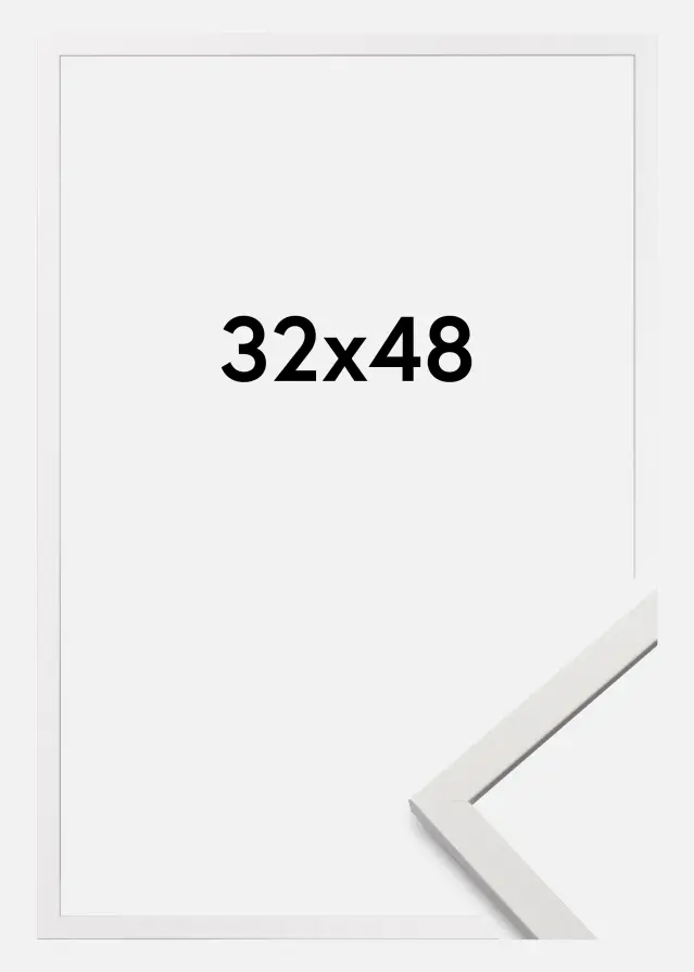 Cadre Edsbyn Verre Acrylique Blanc 32x48 cm