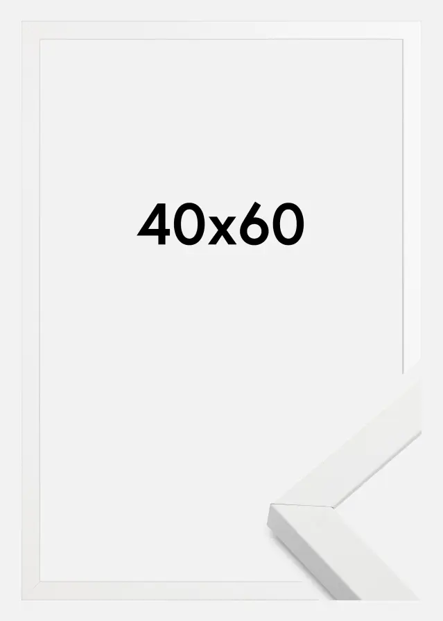 Cadre Amanda Box Blanc 40x60 cm