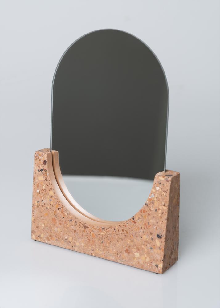 Miroir de table Terrazzo Rouge