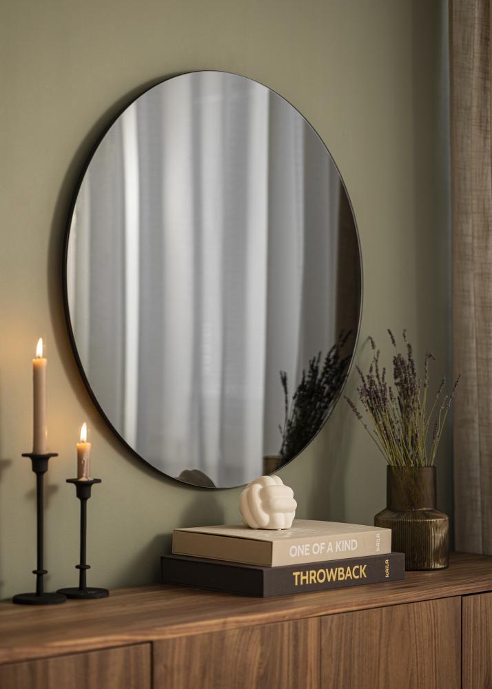 Miroir House Doctor Walls Gris diamètre 80 cm
