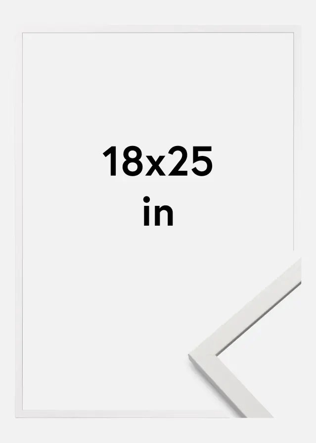 Cadre Edsbyn Verre Acrylique Blanc 18x25 pouces (45,72x63,5 cm)