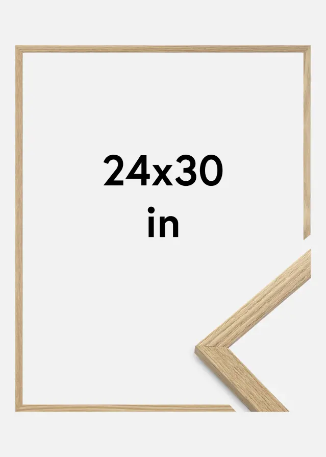 Cadre Trendy Verre Acrylique Chêne 24x30 inches (60,96x76,2 cm)