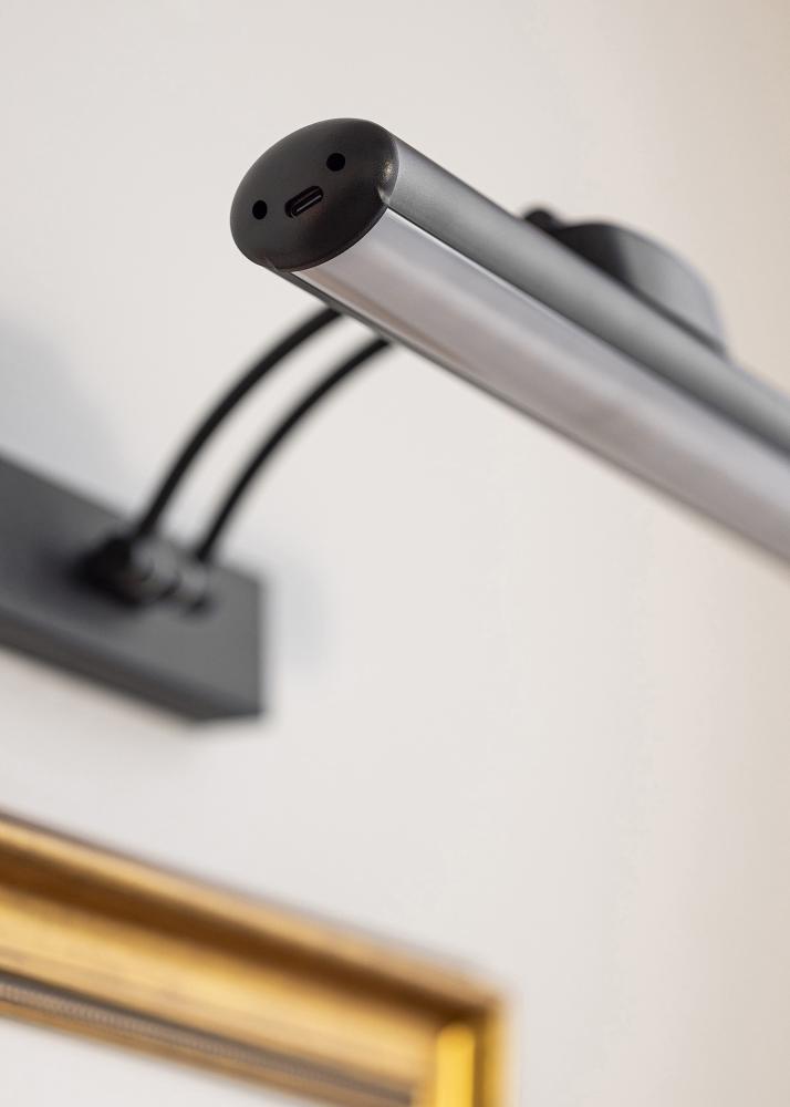 KAILA Lampe Cadre Alimentée par Batterie pour Tableau 32 cm - Noir