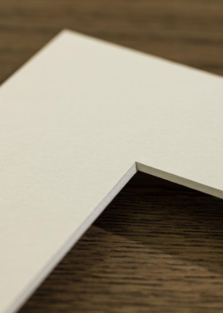 Passe-partout Super Blanc (Biseau Blanc) 50x50 cm (39x39 cm)