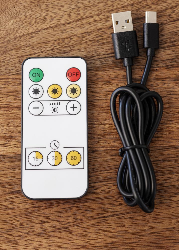 KAILA Lampe Cadre Alimentée par Batterie pour Tableau 32 cm - Noir