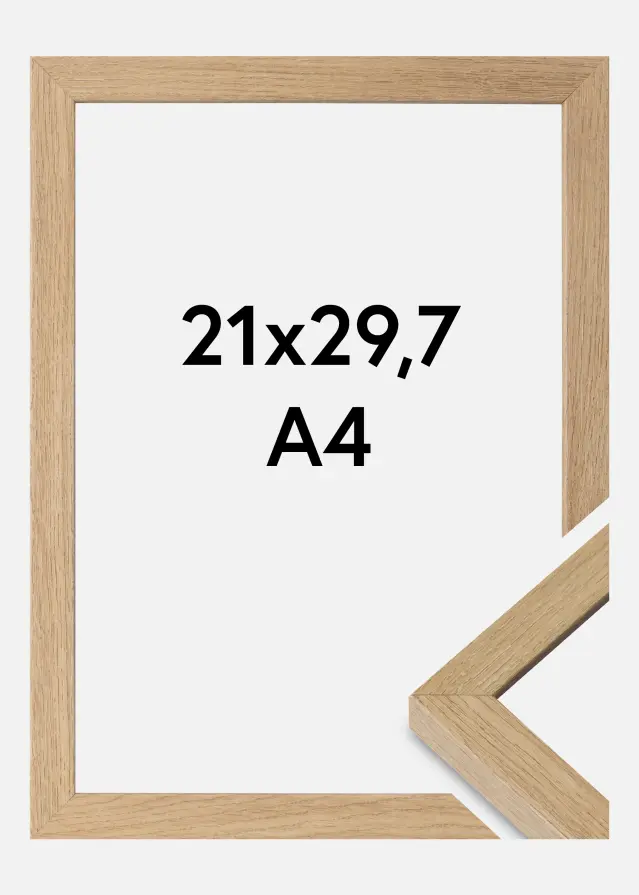 Cadre Hermes Verre acrylique Natural Oak 21x29,7 cm (A4)