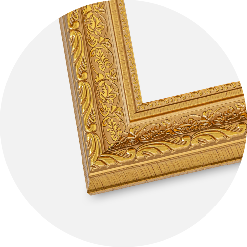 Cadre Ornate Verre acrylique Or 70x100 cm