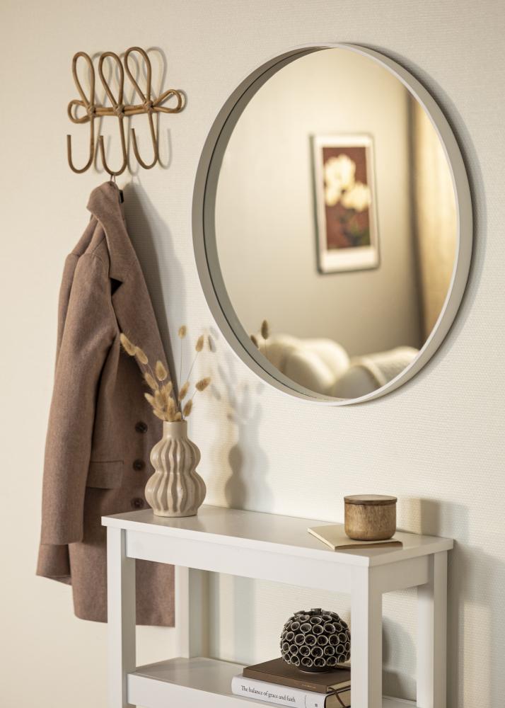 Miroir Reflection Blanc 70 cm Ø