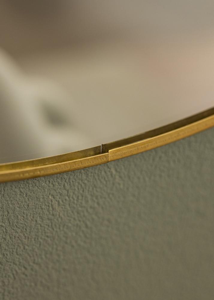 KAILA Round Mirror - Thin Brass diamètre 40 cm