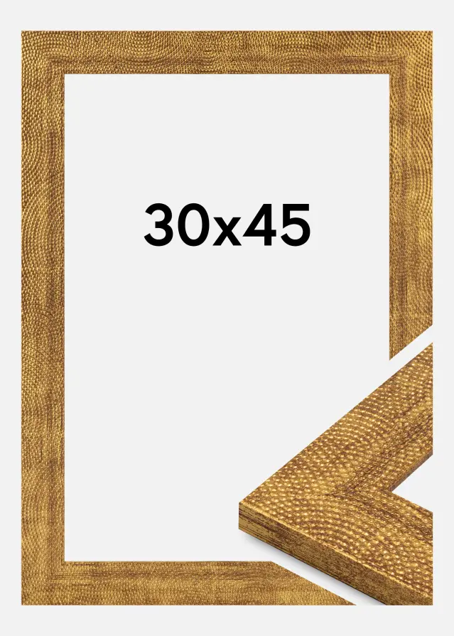 Cadre Linea Verre Acrylique Or 30x45 cm