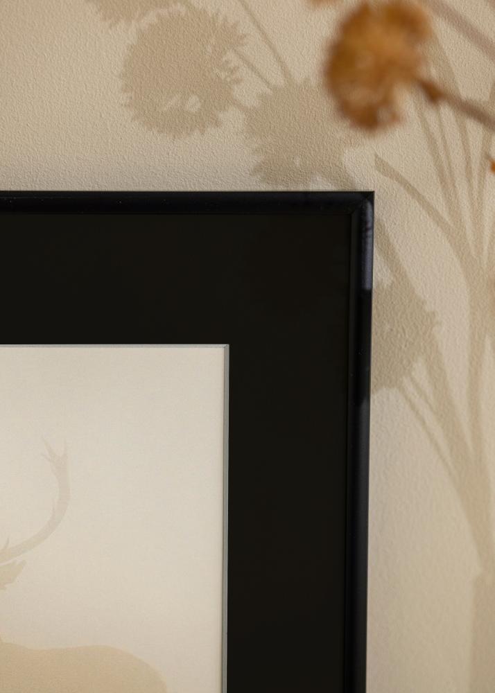 Cadre New Lifestyle Mat Noir 30x40 cm - Passe-partout Noir 21x29,7 cm (A4)