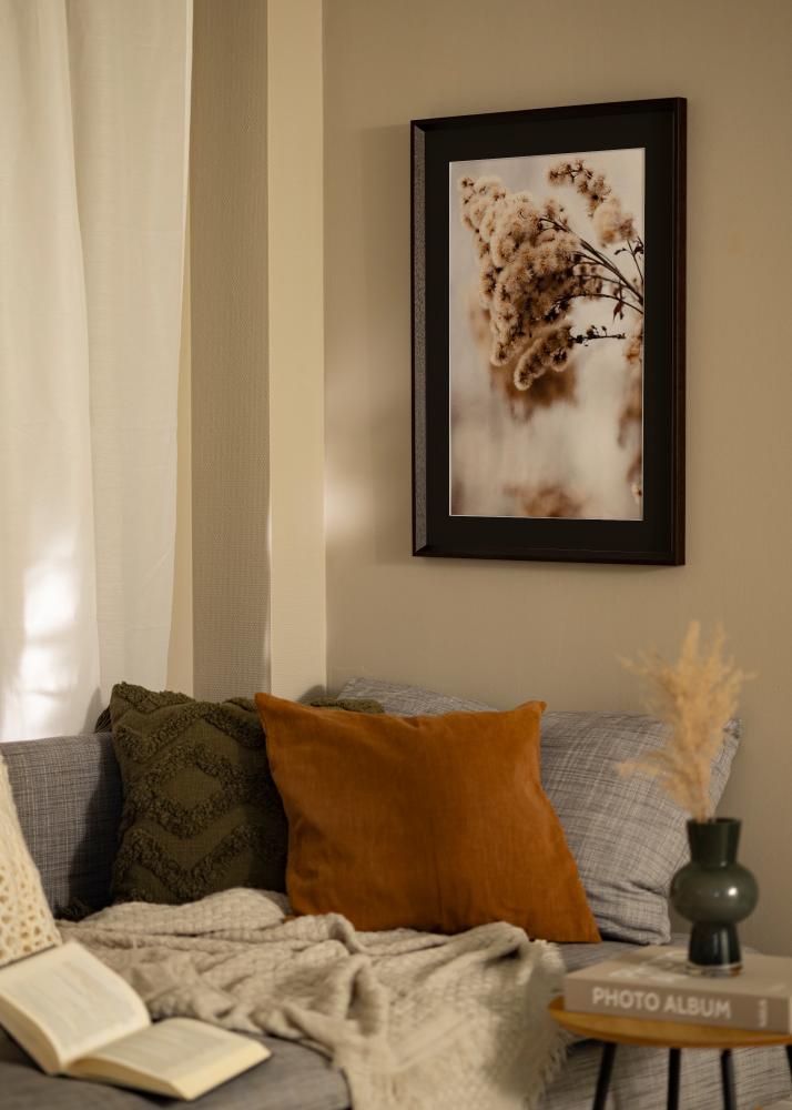 Cadre Globe Expresso 50x60 cm - Passe-partout Noir 35x45 cm