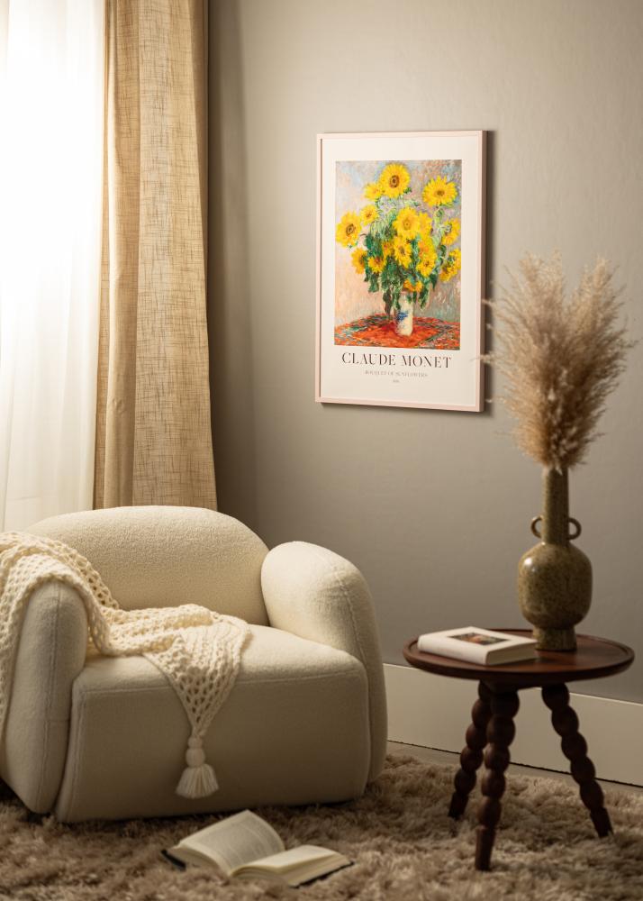 Colorful Verre acrylique Rose 40x40 cm