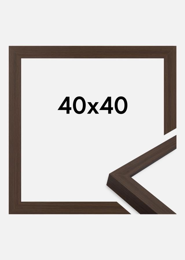 Cadre Wells Verre Acrylique Brun 40x40 cm